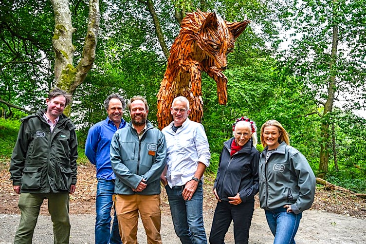 The artistic team with members of the Heligan staff. (Picture: Hugh Hastings)