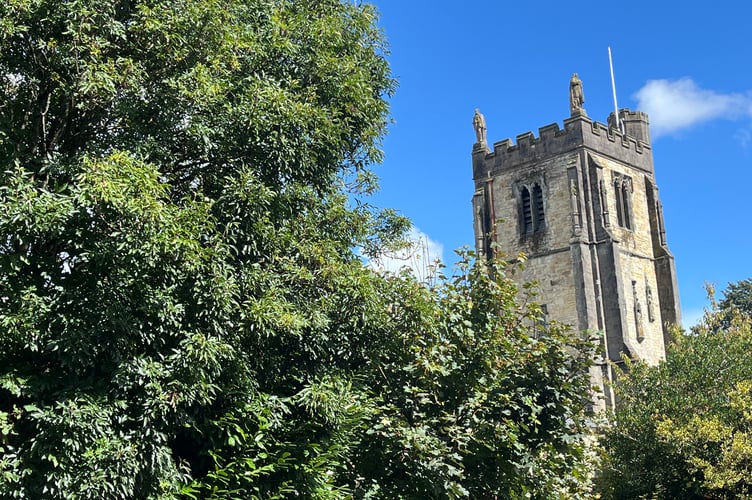 St Paul's Church viewed from Agar Road, Truro