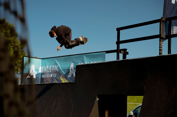 Shooting the gap at the Expo ramp (Picture: Oli Chapman)