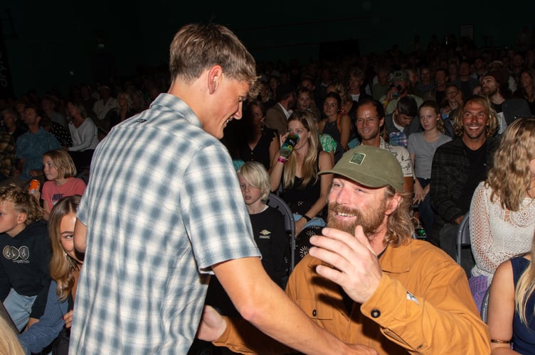 (L-R) Lukas Skinner and Ben Skinner. Skinner family sweep at the surf awards (Picture: Oli Chapman)