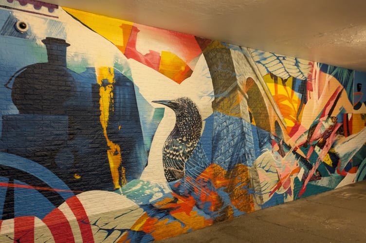 The completed mural at Newquay Train Station (Picture: Warren Wilkins)