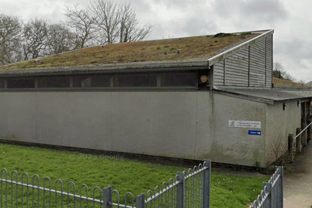 Fire crews tackle blaze at city's community hall
