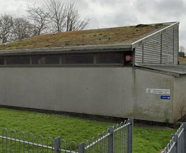 Fire crews tackle blaze at city's community hall
