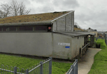 Fire crews tackle blaze at city's community hall