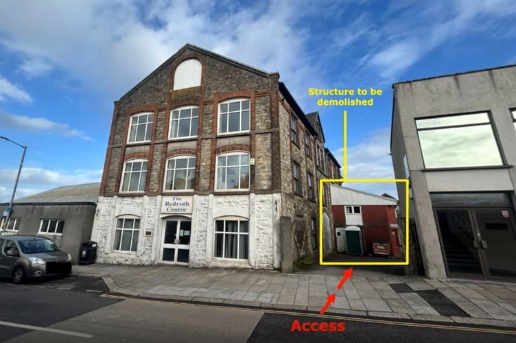 The building earmarked for conversion to HMOs (Pic: Cornwall Council)