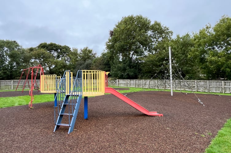 Play equipment at Truro's Tremorvah playing field