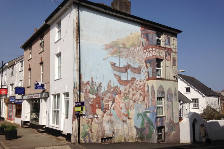 A clever mural on the side of a property. (Picture: Andrew Townsend)