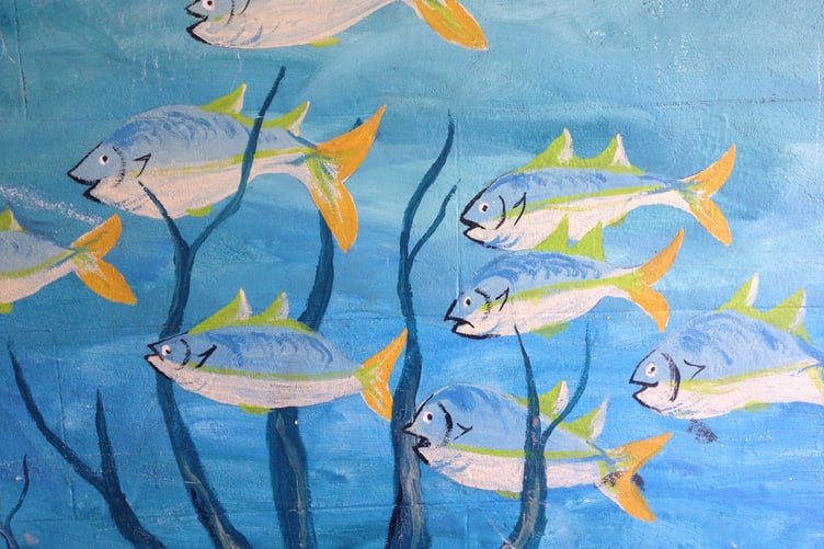 Detail from one of the murals in the South East Cornwall town of Callington. (Picture: Andrew Townsend)