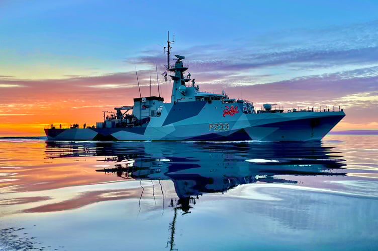 HMS Tamar has been deployed in the Indo-Pacific since September 2021 on a five-year mission.