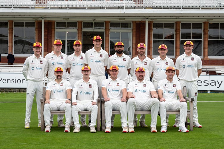 Penzance’s 13-man squad at Lord’s.
Back row from left: Charlie Hearn, Charlie Sharland, Nic Halstead-Cleak (wicketkeeper), Josh Croom, Mehran Sanwal, Grant Stone, Giles Lawrence and Tom Dinnis.

Front row from left: Tommy Sturgess, Jack Paull, Brad Wadlan (captain), Christian Purchase and Jonny Ludlam.

Picture: Chris Mather Photography