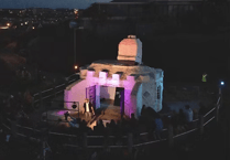Performance poetry being staged at iconic landmark