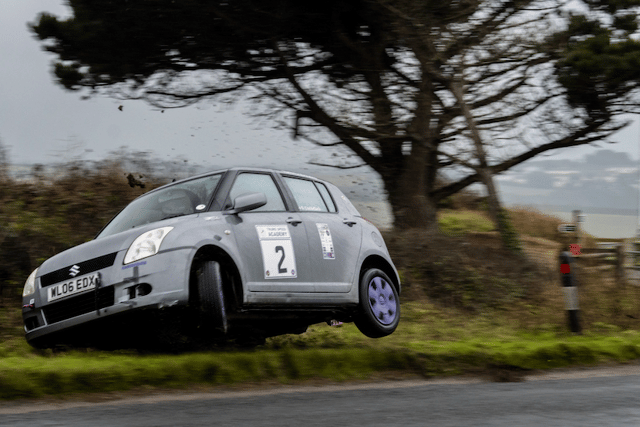 Thrills and spills during motorsport action