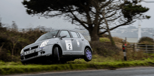 Thrills and spills during motorsport action