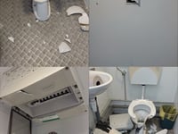 Public toilets closed down after being severely vandalised