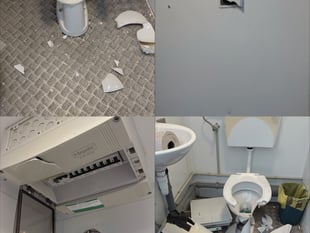 Public toilets closed down after being severely vandalised