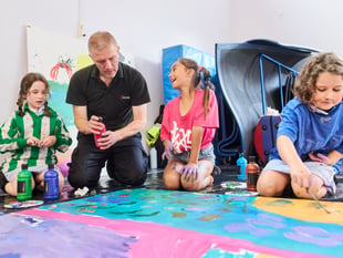 Children add creative touch to flood defence works at Cornish school