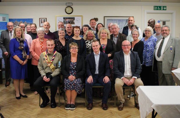 Torpoint Town Mayor, Councillor Julie Martin hosted a civic welcome for Captain Jeremy Ussher Royal Navy, Commanding Officer of HMS Raleigh