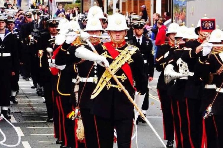 The parade, led by the Band of Her Majesty’s Royal Marines Plymouth, will make it's way through the streets of Torpoint