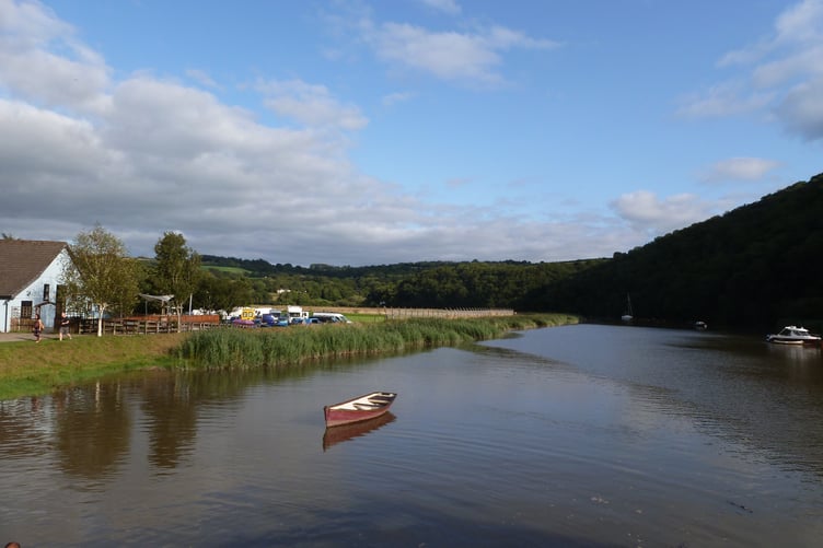 From Calstock, the River Tamar goes upstream to Gunnislake. (Picture: Andrew Townsend)