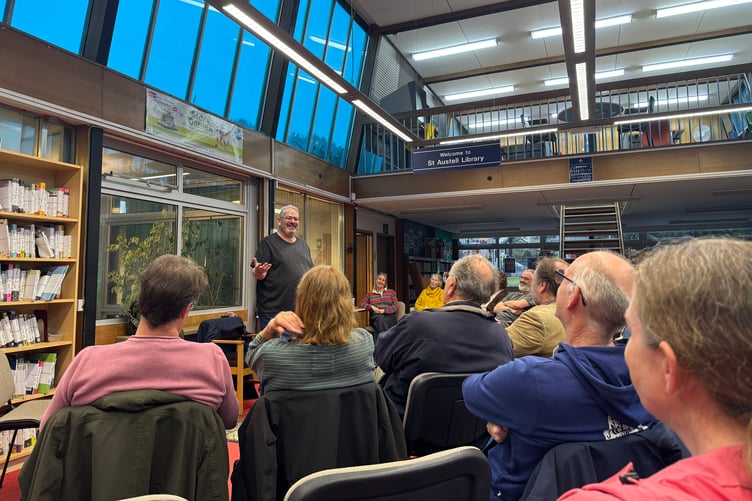Ben Aaronovitch speaking at St Austell Library. (Picture: Alex Duff)