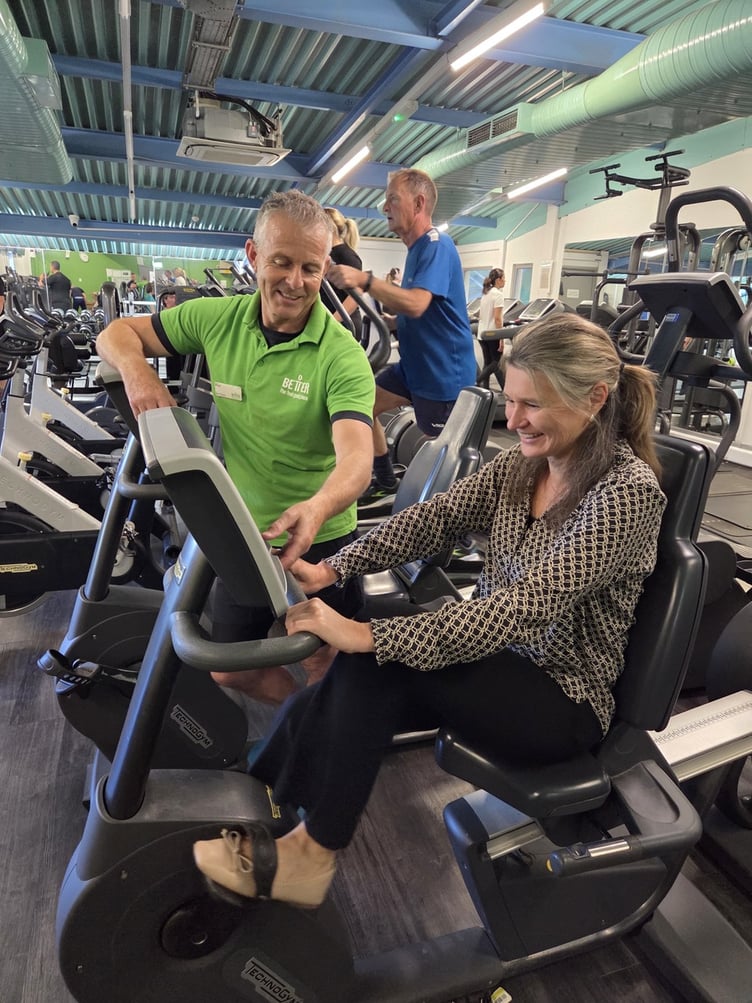 Jayne Kirkham MP at Truro Leisure Centre