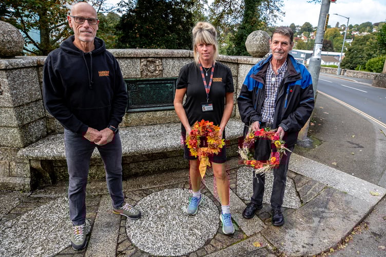Tim (Vice Chair), Clare (Activities Coordinator) and Andy (Resident) – all ex forces.