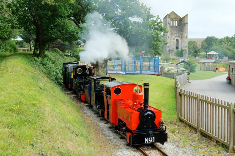 Grand finale trains leaving: Lappa Valley’s locomotives during the attraction’s record-breaking Railway 200 Gala earlier this year (Picture: Lappa Valley)