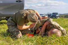 Specialist amputee actors supported the exercise (Picture: Corporal Tom Cann)
