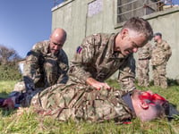Personnel primed to go into combat 