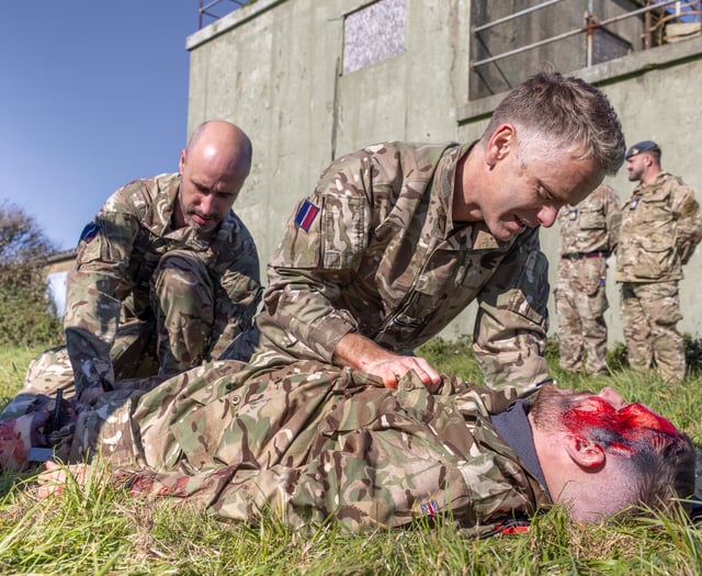 Personnel primed to go into combat 
