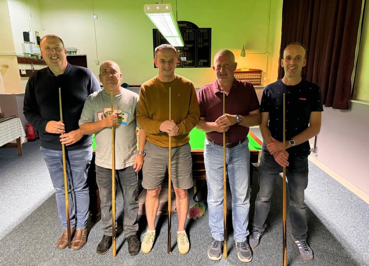 St Dominick A snooker team.