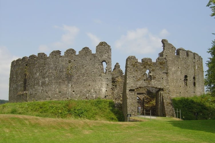 Restormel Castle was first built as a wooden motte-and-bailey castle around 1100