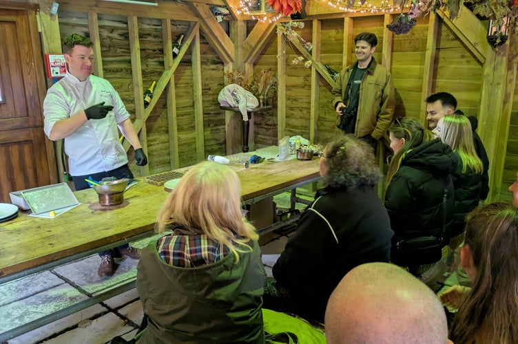 Paul Stradling, head chocolatier from Adam Handling Chocolate Shop, demonstrates the artistry of chocolate-making; hand-painting bonbons and filling them with silky ganache, and revealing how our hazelnut spread is crafted from scratch (Picture: Warren Wilkins)