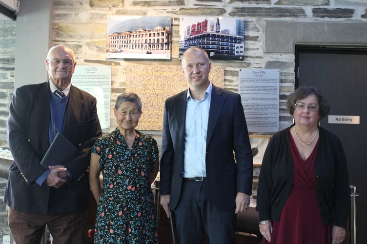 Pictured (left to right): Barry Brooking, Theresa Chan, Dean Bennett and Beverly Gordon at the China Fleet Country Club in Saltash