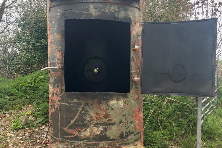 Harvey's homemade incinerator