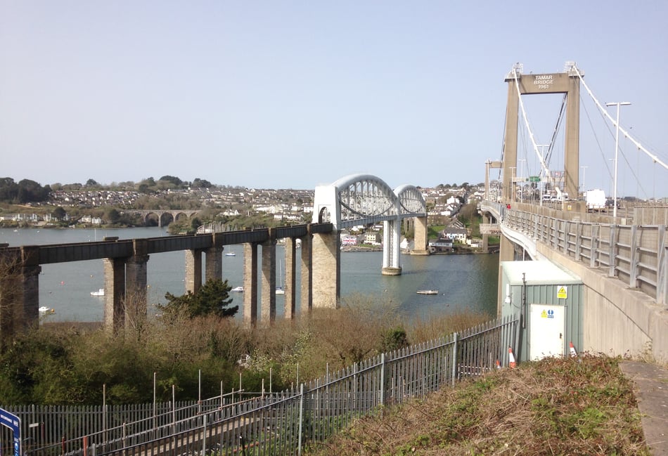 Cornwall Favourites: Tremendous views of river from ancient Saltash