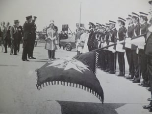 Barrie Doney's Cornwall: Flags dip for arrival of The Queen