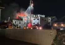 Fire crews battling blaze at derelict hotel