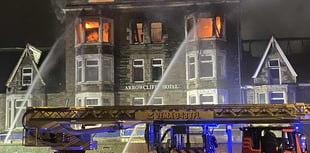Eyewitnesses describe huge blaze at former hotel