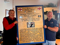 Penlee Lifeboat coxswain presented with special plaque