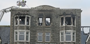Investigation underway following huge fire at derelict hotel 