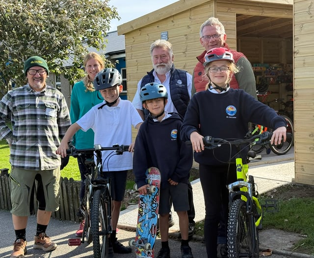 New bike shed encourages pupils to swap car journeys for pedal power