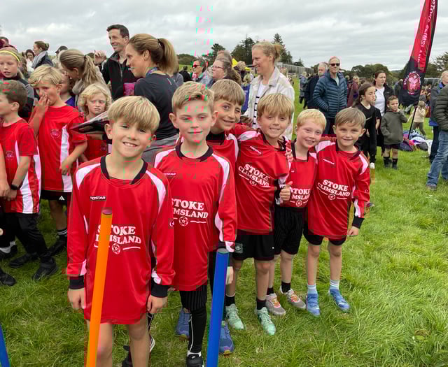 Primary pupils ready to run at Great Trethew event