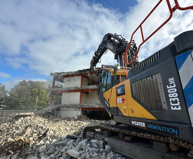 Demolition under way at Pydar site