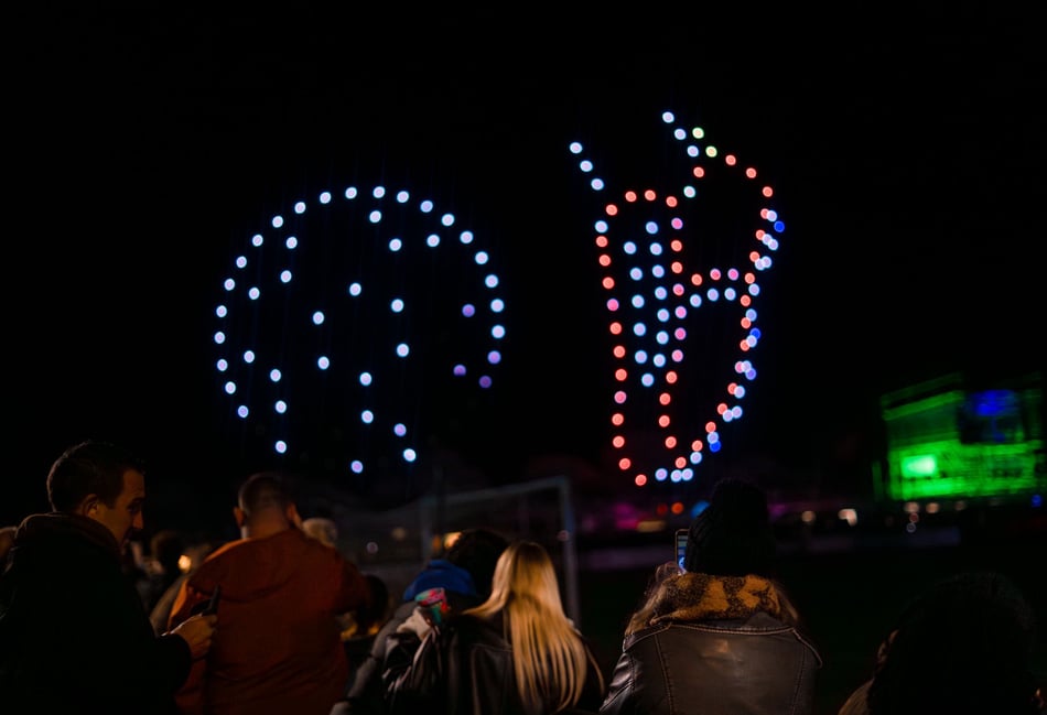 Cornwall's first drone show amazes