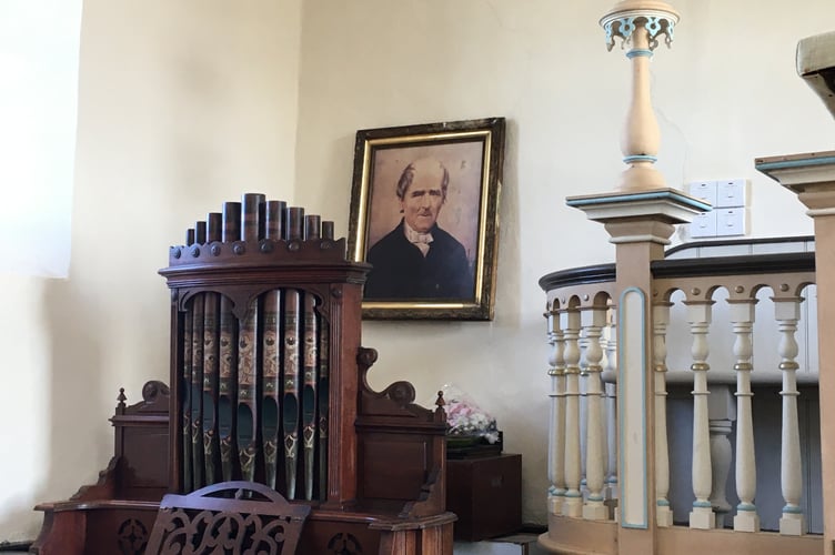 Inside Billy Bray's Chapel, Baldhu