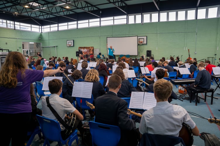 Patrick Bailey, the associate musician of the Bournemouth Symphony Orchestra, was a big hit with the students
