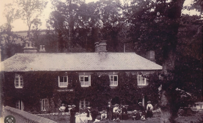 An old photograph of the Falcon Inn