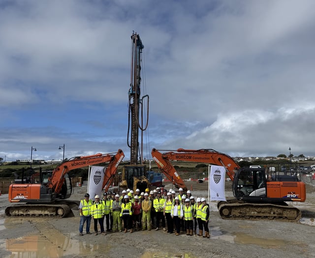 Work commences on the construction of Nansledan's Market Street