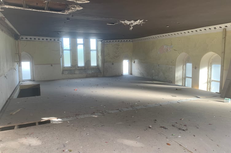 The property in Liskeard features a newly installed first floor.